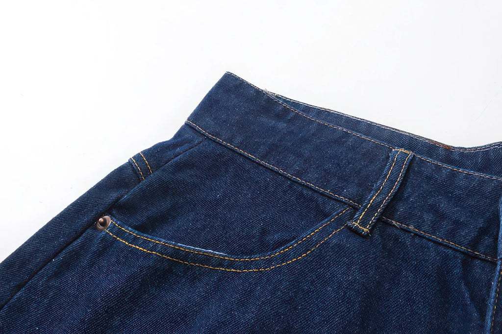 Flame Burnout Distressed Denim Shorts – Bold, Streetwear-Inspired Design