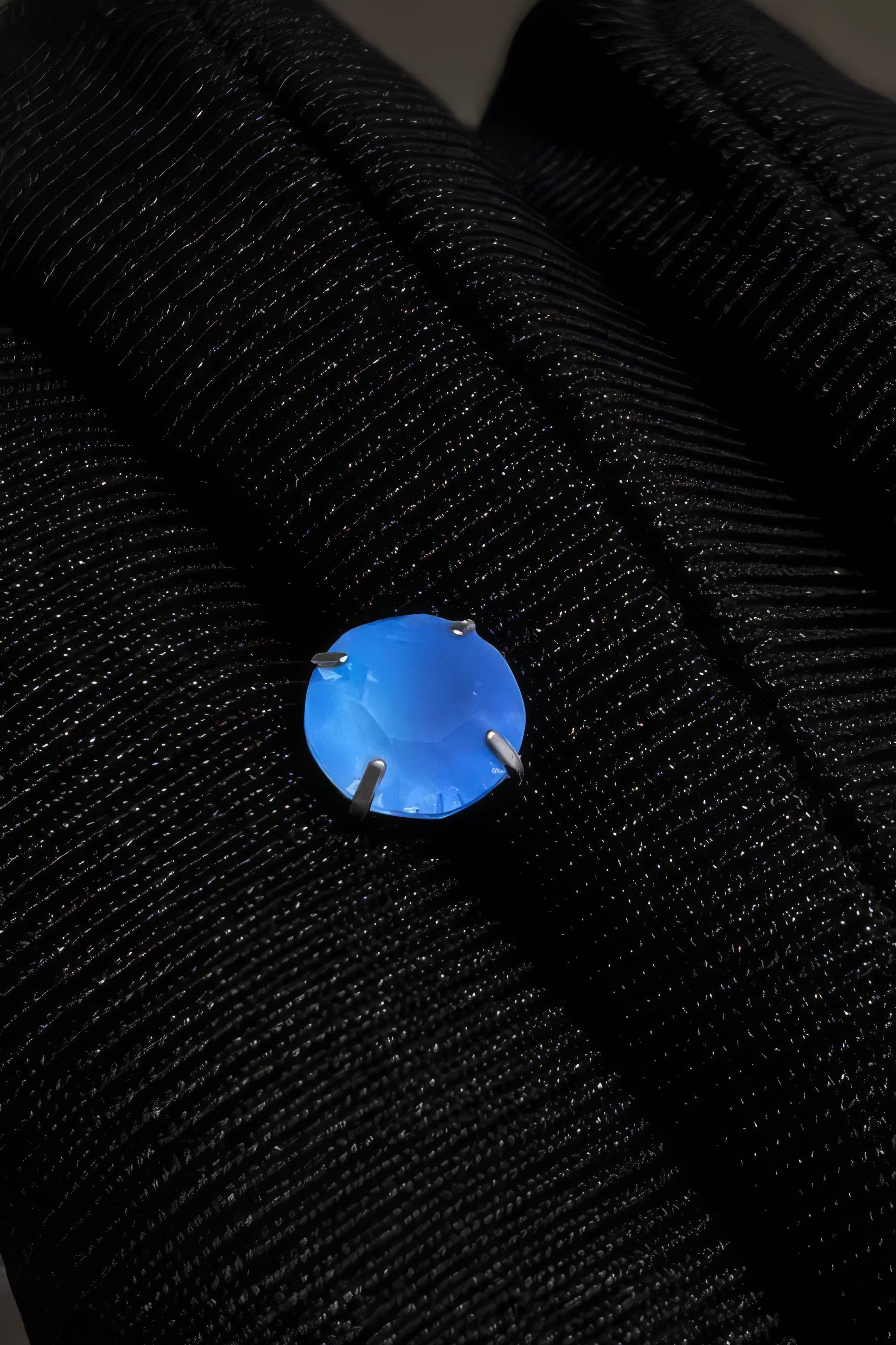 Blue Tulip Matte Titanium Steel Stud Earrings