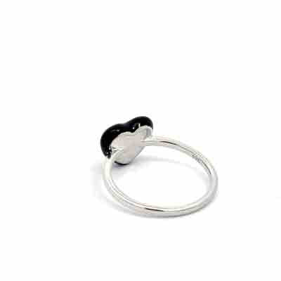 Black Heart Ring - Edgy Statement Ring | 925 Sterling Silver