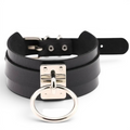 Edgy Leather Choker Collar
