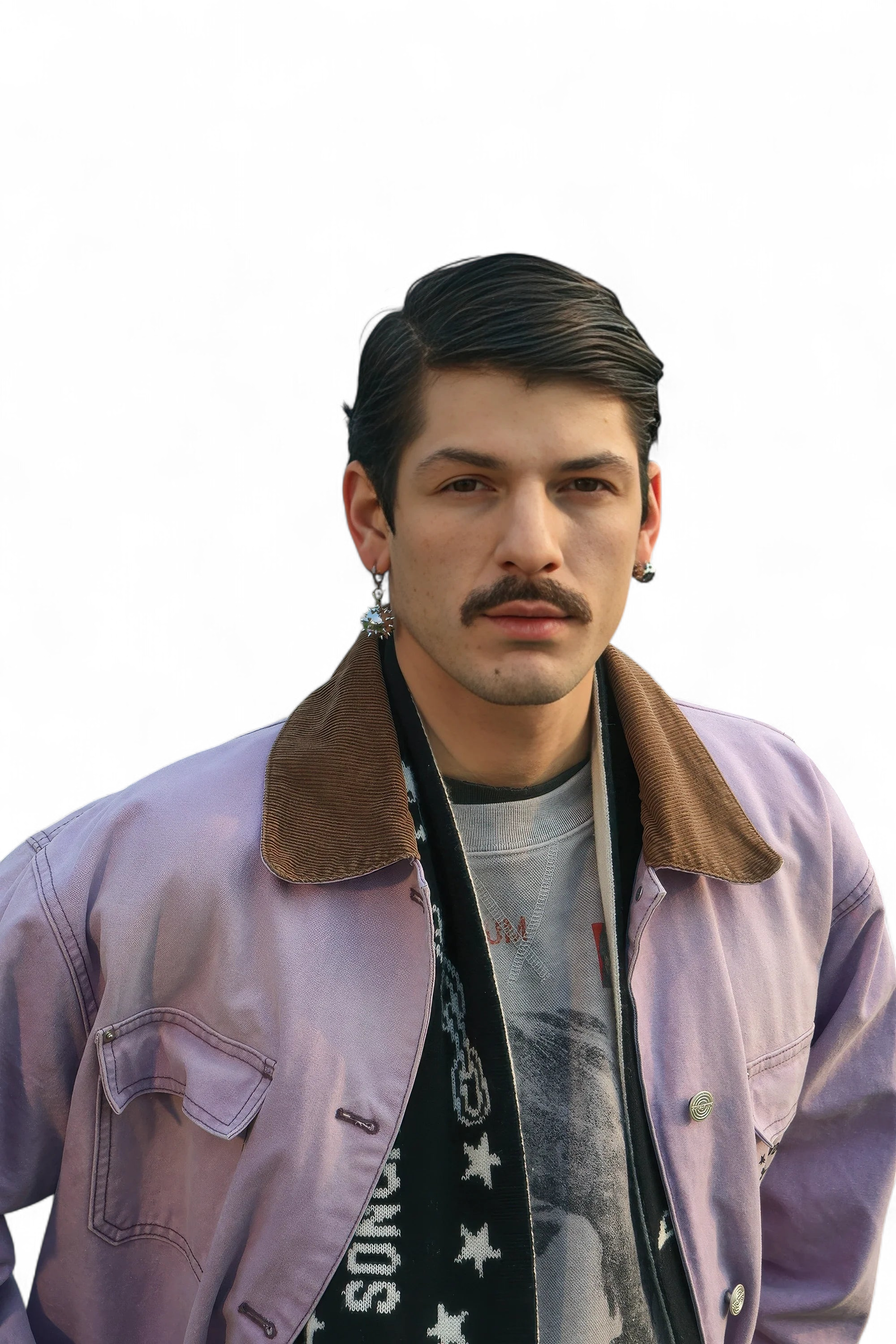 Warrior Chain Ball Earrings – Edgy & Unisex Statement Piece (Pair)