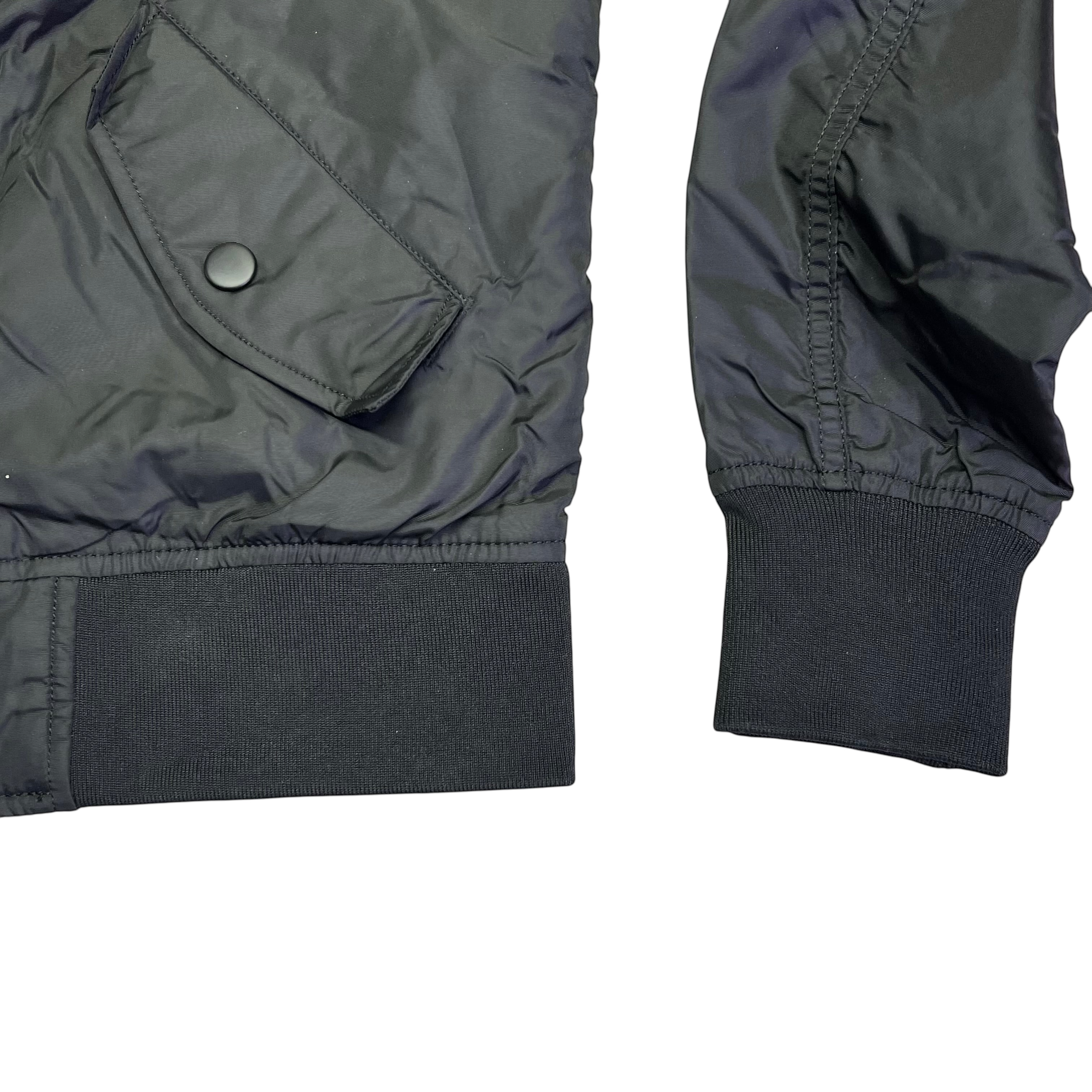 ALPHA INDUSTRIES  Bomber Jacket Orange Lined Unisex Sz XS Black (Pre-Owned)